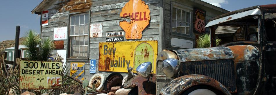 Old gas station