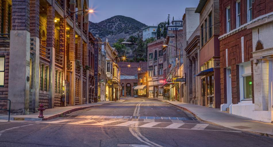 best haunted houses in northern arizona Empty Bisbee street