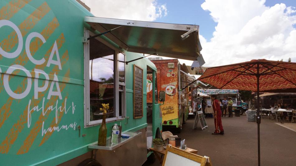 Food Truck Friday at Phoenix Public Market in downtown Phoenix, Arizona
