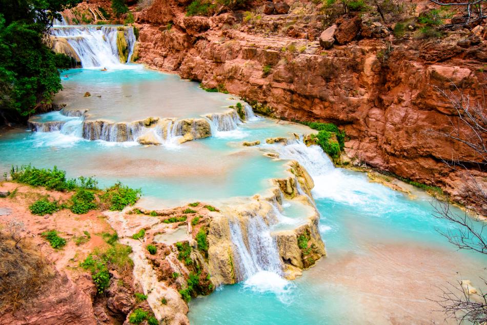 Havasu Falls blue water