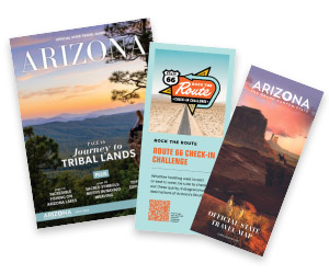 Arizona Travel Guide + State Map + Rock the Route Card